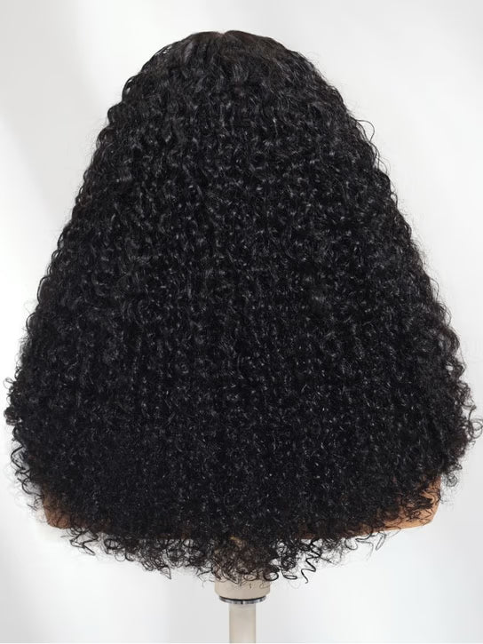 7x5 Bye Bye Knots Burmese Curly Wig With Finger Coil Ends Put On and Go Spiral Curls Human Hair Wigs