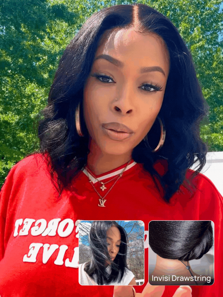 Straight Bob Wig 7x5 Pre-Bleached Natural Looking Glueless Wig