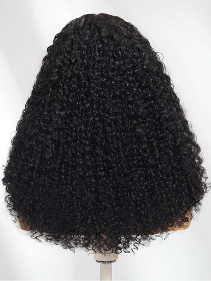 7x5 Bye Bye Knots Burmese Curly Wig With Finger Coil Ends Put On and Go Spiral Curls Human Hair Wigs