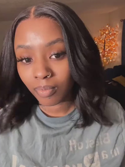Straight Bob Wig 7x5 Pre-Bleached Natural Looking Glueless Wig
